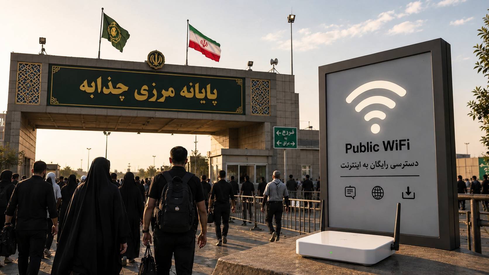 اینترنت رایگان در مرز‌های شلمچه و چذابه خدمتی به زائران اربعین حسینی