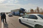 تصادف مرگبار پژو ۴۰۵ با اتوبوس در محور دهلران–اندیمشک/ ۳ زائر جان باختند