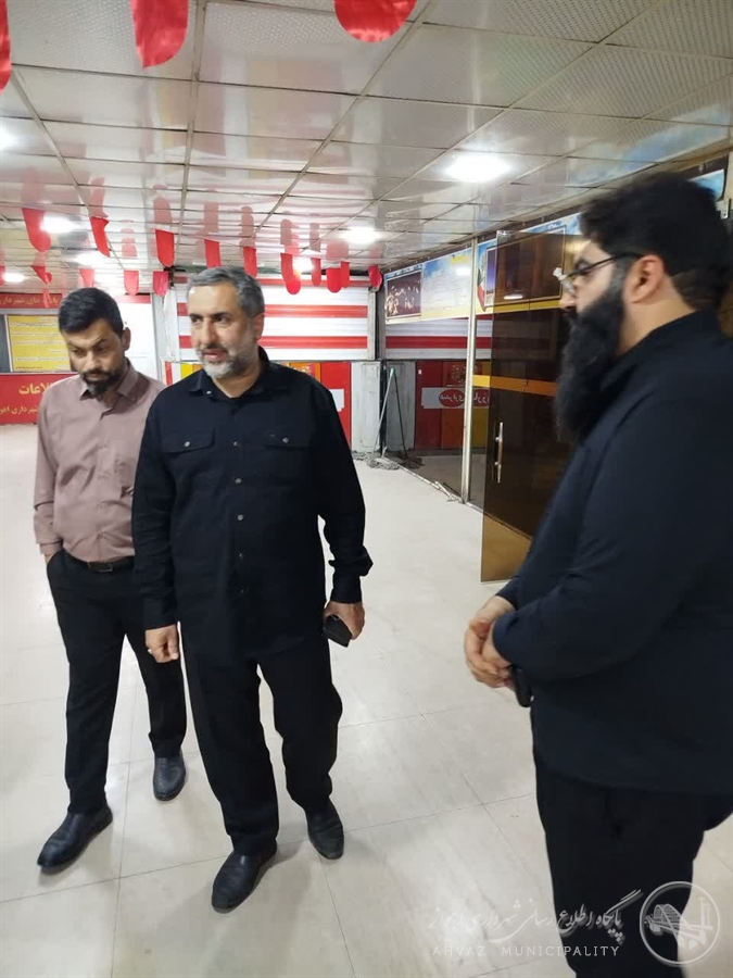 بازدید شهردار اهواز از پایانه مسافربری سیاحت